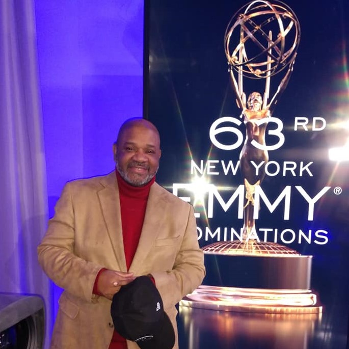 Geoffrey Davis at Emmy studio