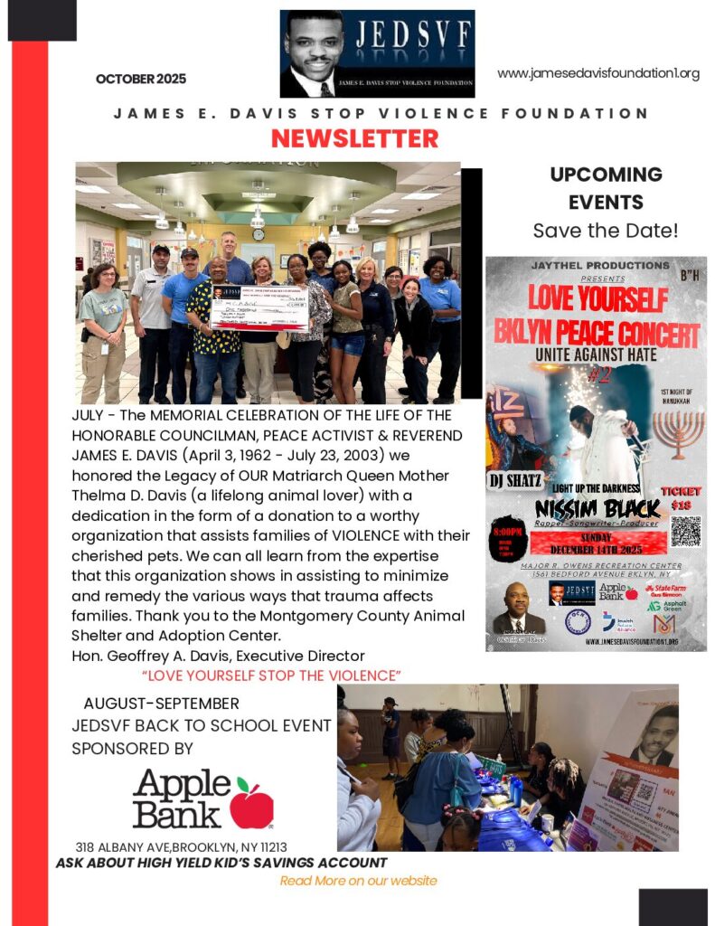 JEDSVF Back to School Event — Sponsored by Apple Bank