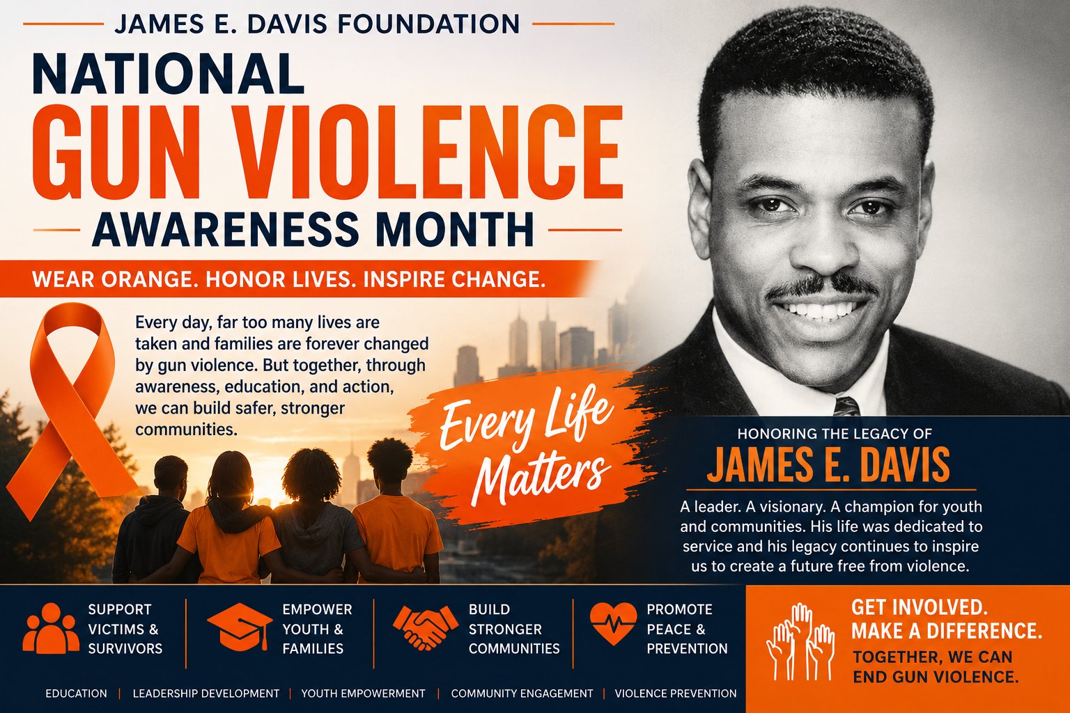 National Gun Violence Awareness Month: Honoring the Legacy of James E. Davis and Promoting Safer Communities