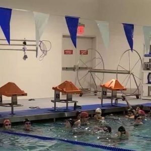 WOMEN SWIM AT THE ARMORY SPONSORED BY APPLE BANK